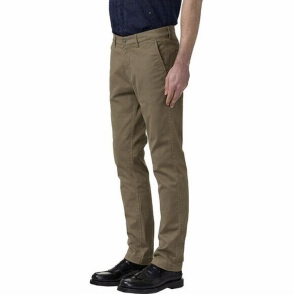 NN07 No Nationality 36x32 Mens Marco 1400 Khaki Flat Front Chino Pants
